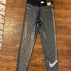 Nike Power Glitter full-length compression pants